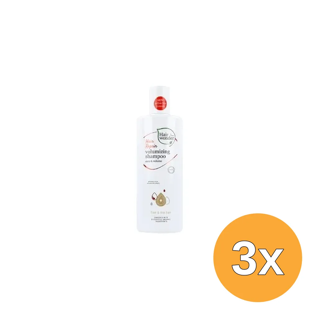 3x Hairwonder Hair repair shampoo volume (300 ml)