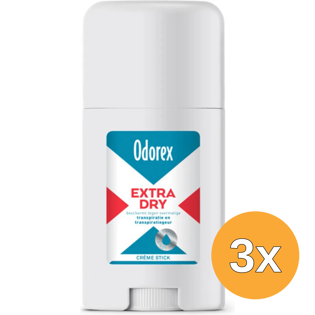 3x Odorex Extra Dry Deodorant Stick (40 ml)