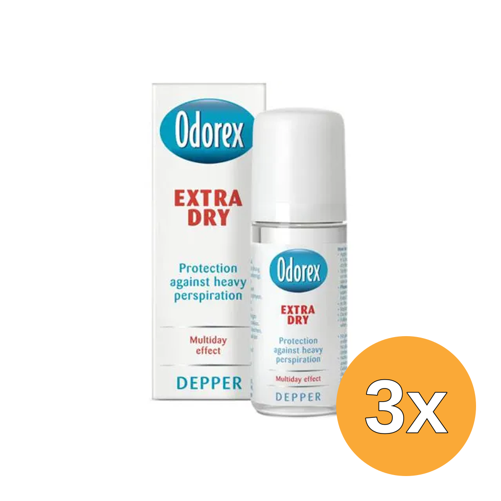 3x Odorex Extra dry depper (50 ml)