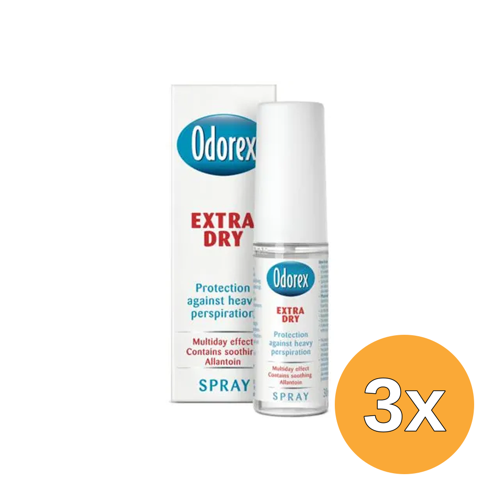 3x Odorex Extra dry pompspray (30 ml)