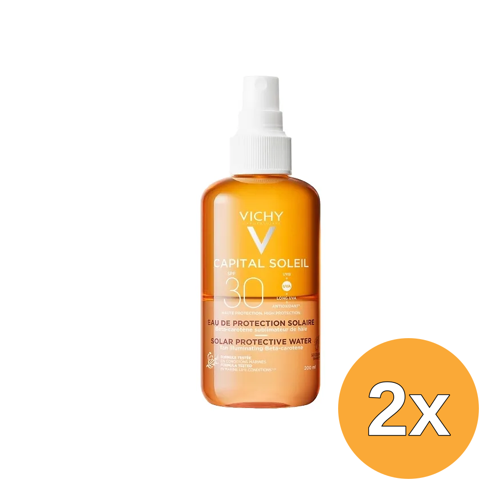 2x Vichy Capital Soleil Solar Protective Water SPF30 (200 ml)