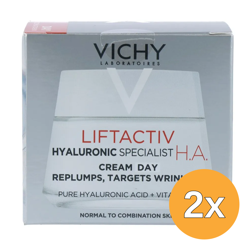 2x Vichy Liftactiv Hyaluronic Specialist H.a. Dagcrème (50 ml)
