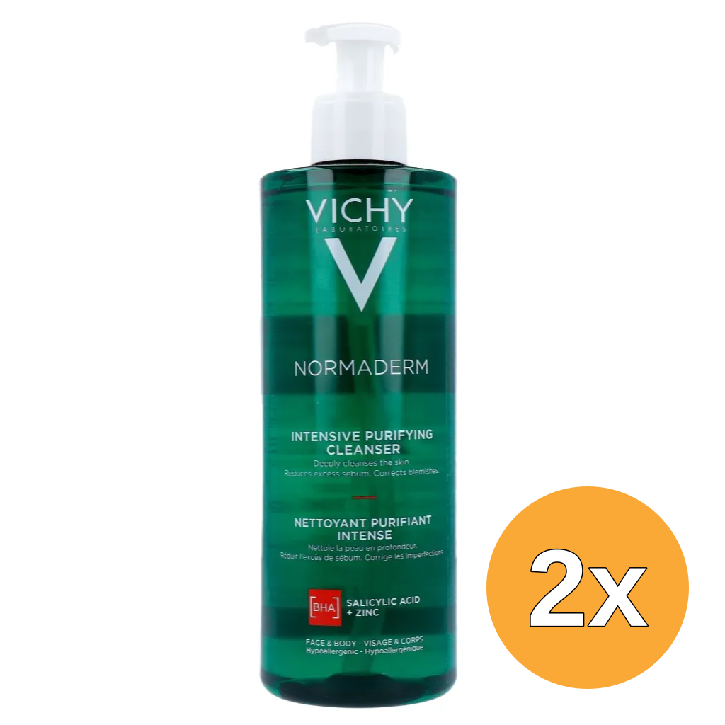2x Vichy Normaderm Phytosolution Purifying Reinigingsgel (400 ml)