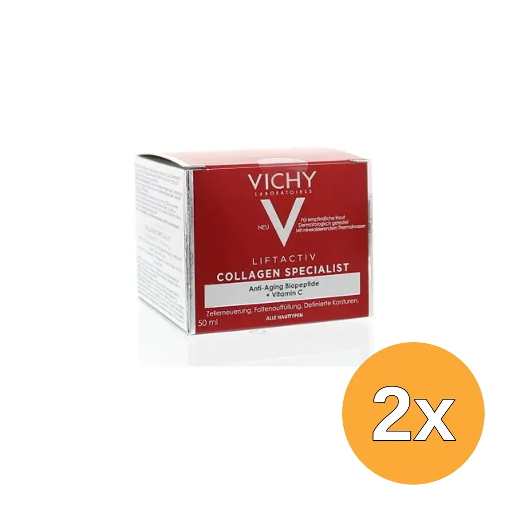 2x Vichy vichy liftactiv collag dagcrem (50 ml)