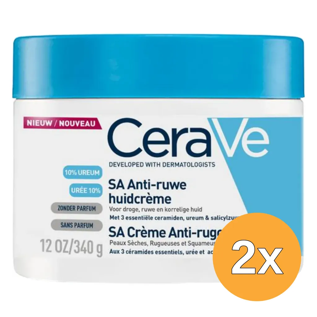 2x Cerave Anti ruwe huid creme (340 gr)