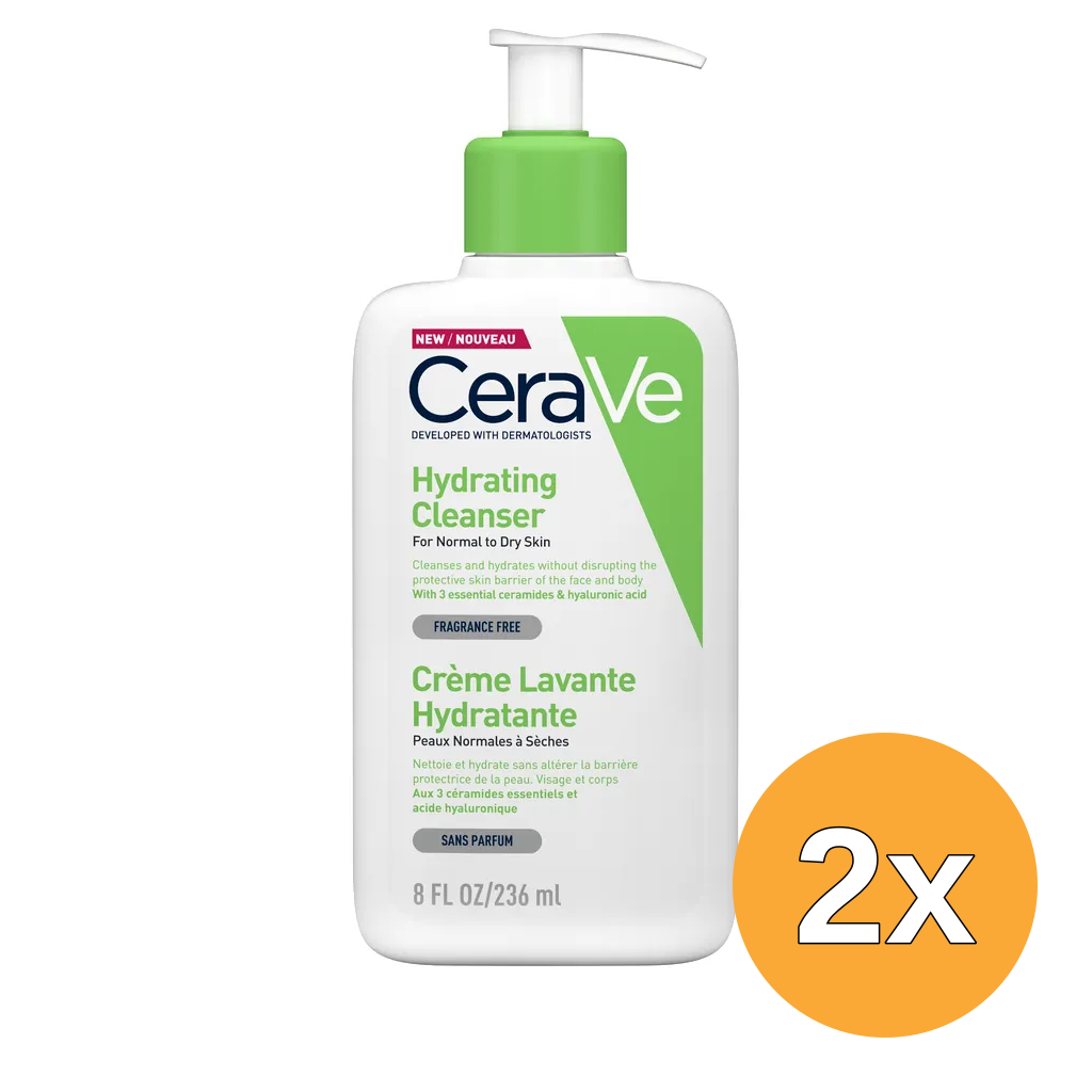 2x Cerave Hydraterende Reinigingscrème (236 ml)