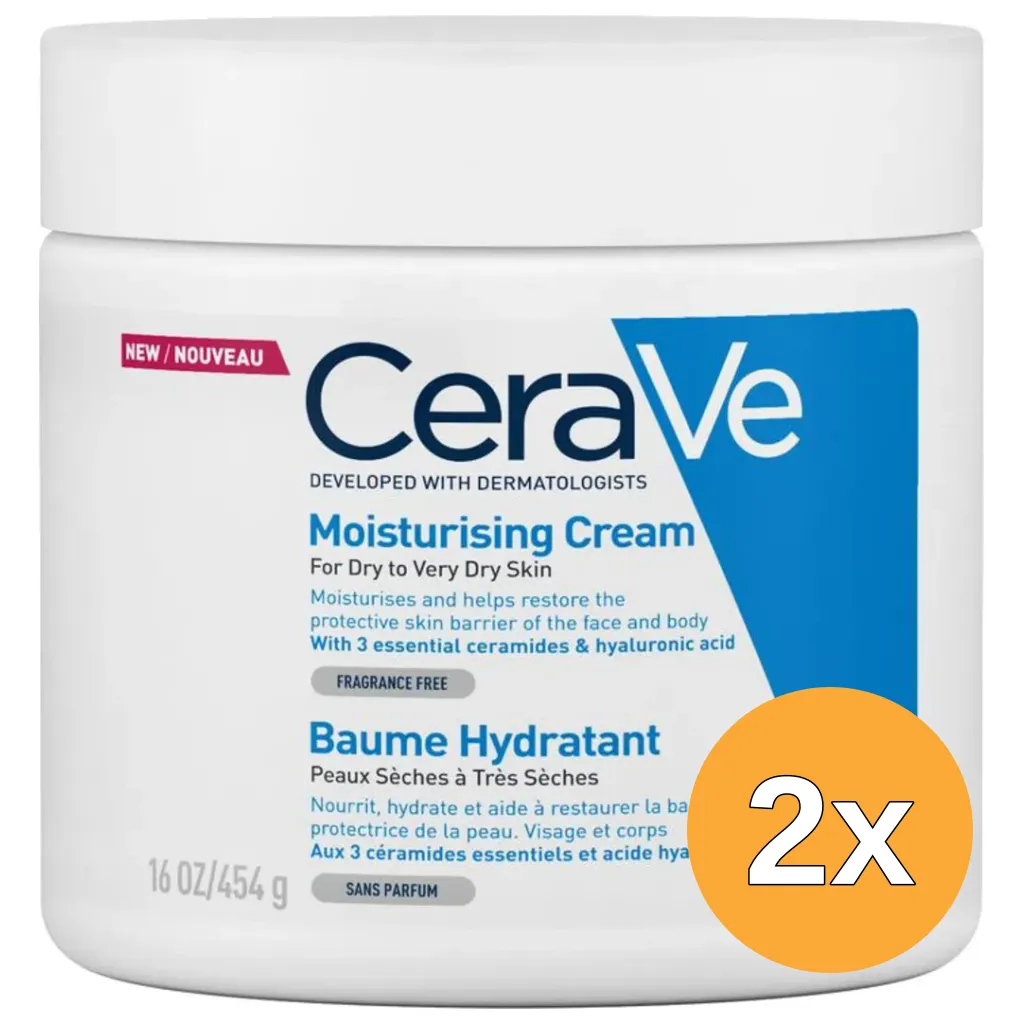2x Cerave Hydraterende creme (454 gr)