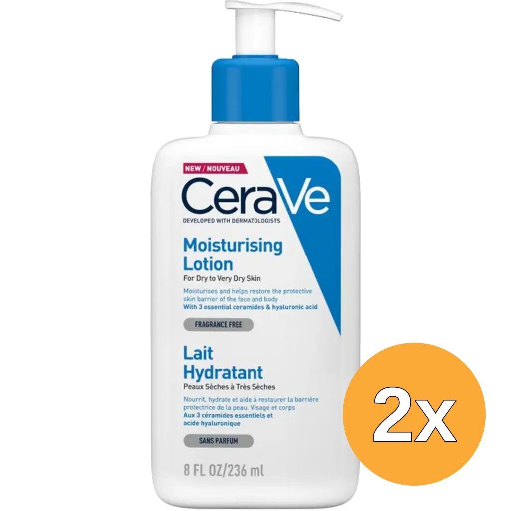 2x Cerave Hydraterende melk (236 ml)