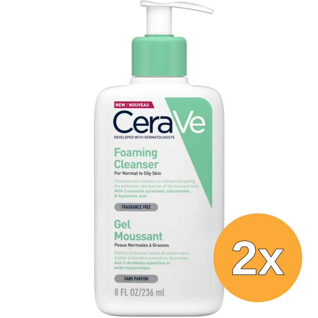 2x Cerave Reiniger schuimend (237 ml)