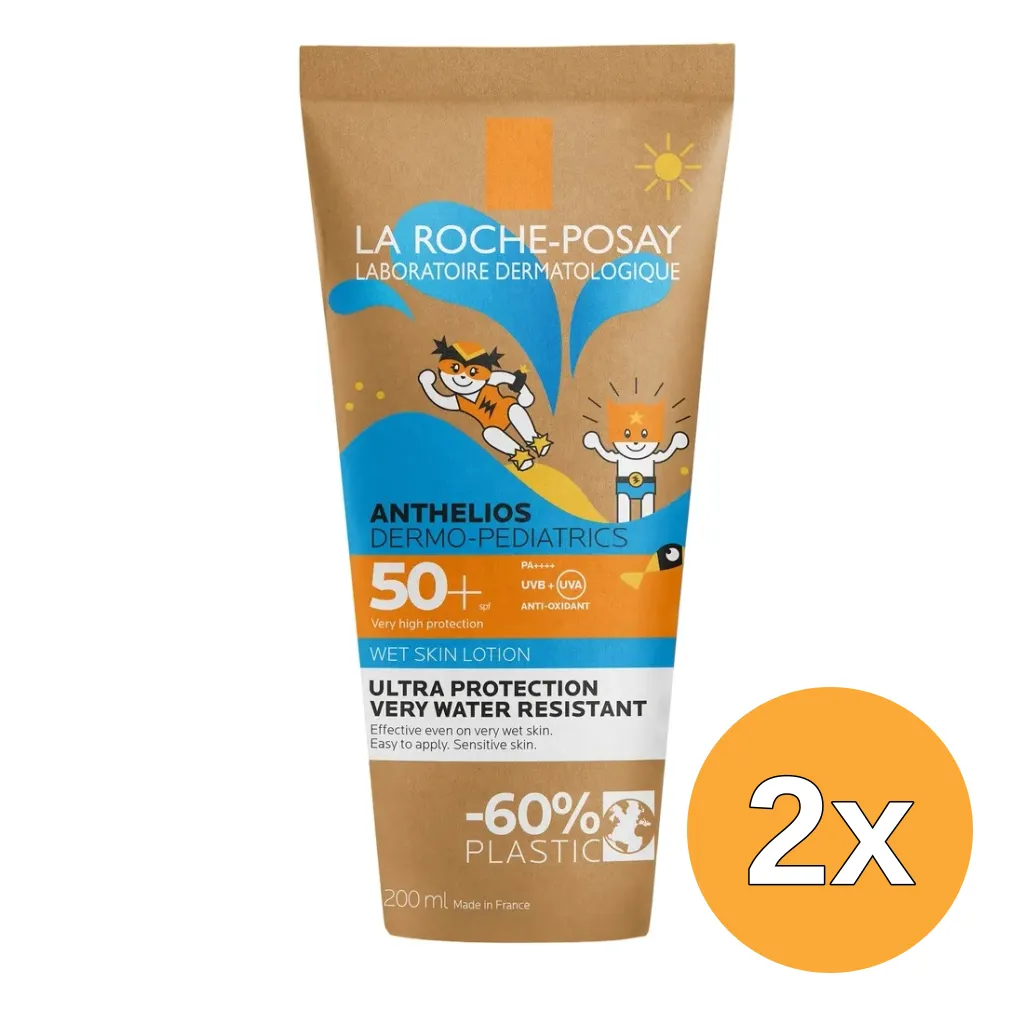 2x La Roche-Posay Anthelios Wet Skin Lotion SPF50+ (200 ml)