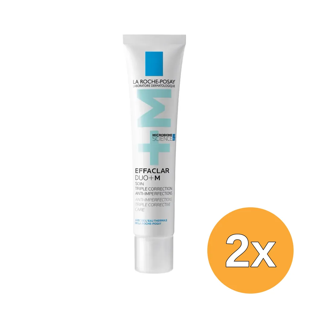 2x La Roche-Posay Effaclar Duo+m Gel Creme - Anti Imperfections (40 ml)