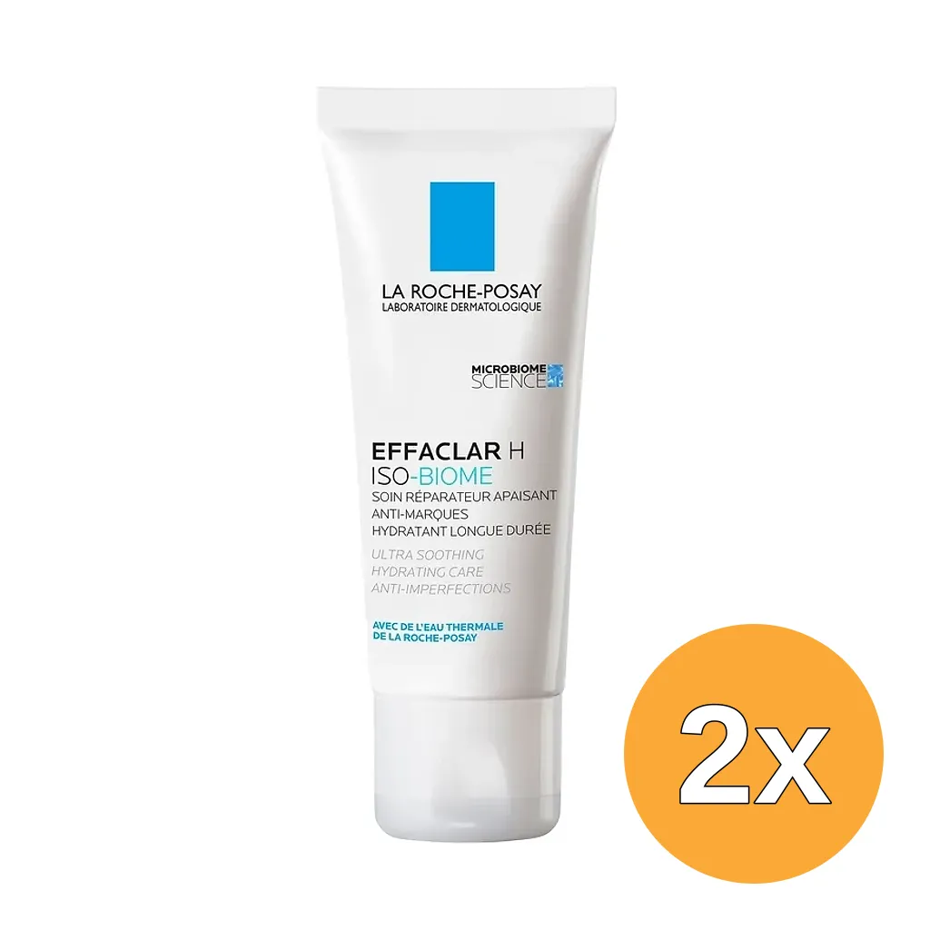 2x La Roche-Posay Effaclar H Iso-biome Ultra Soothing Care (40 ml)
