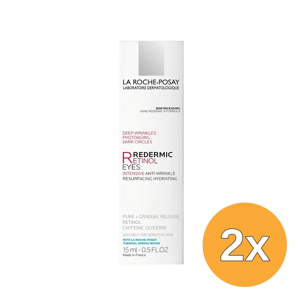 2x La Roche-Posay Redermic Retinol Eyes Intensive Anti-wrinkle (15 ml)