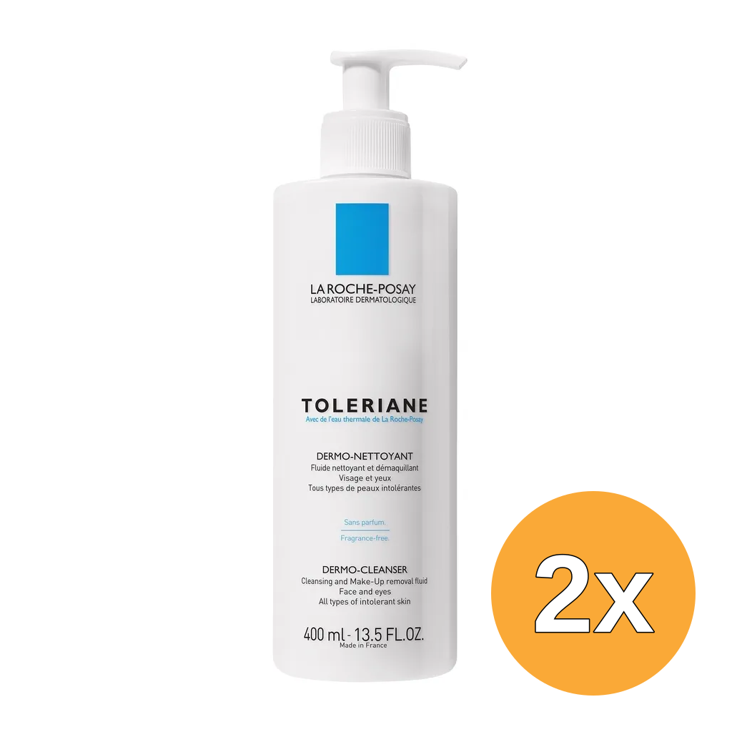 2x La Roche-Posay Toleriane Dermo Cleanser Face & Eyes (400 ml)