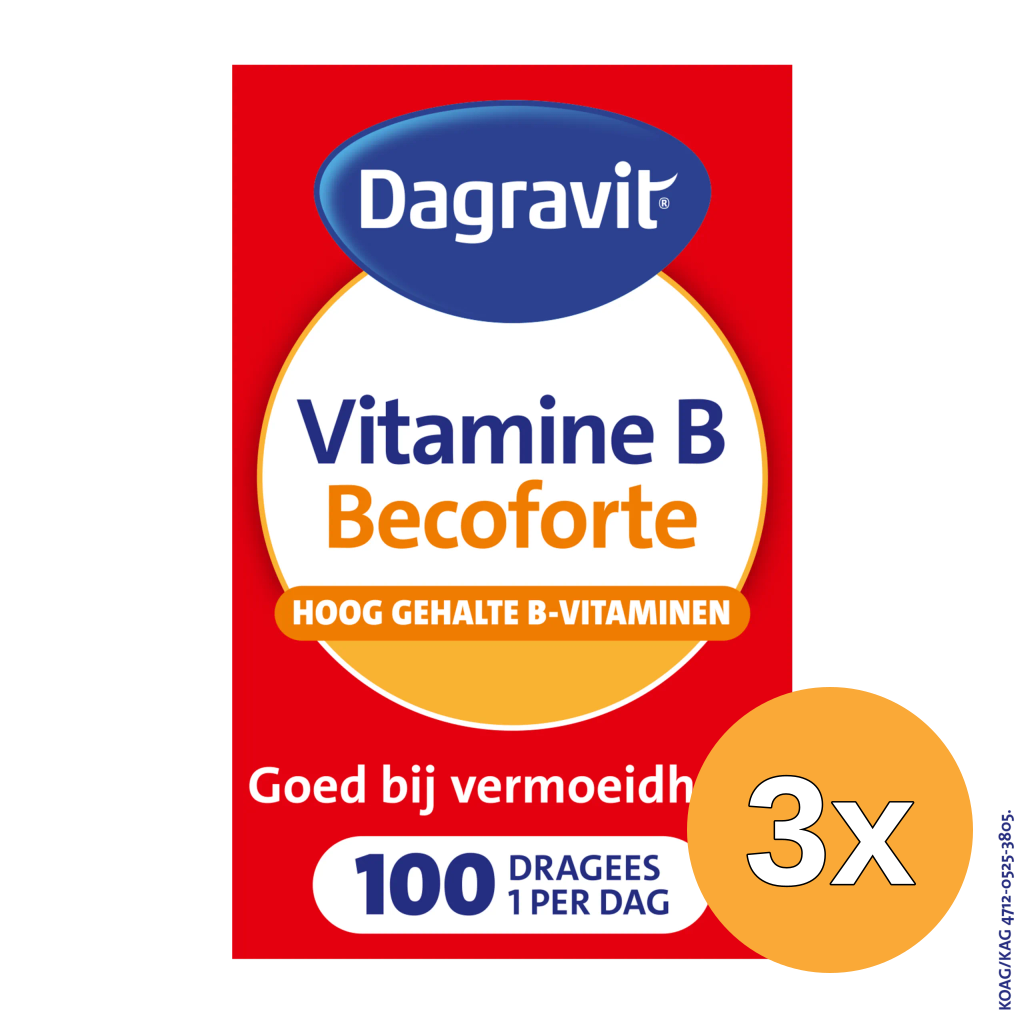3x Dagravit Becoforte (100 dragees)