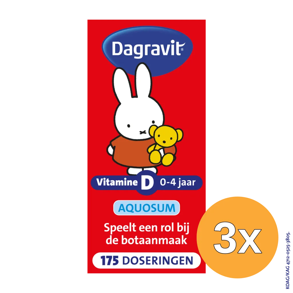 3x Dagravit Dagravit Kids Vitamine D Aquosum (25 ml)