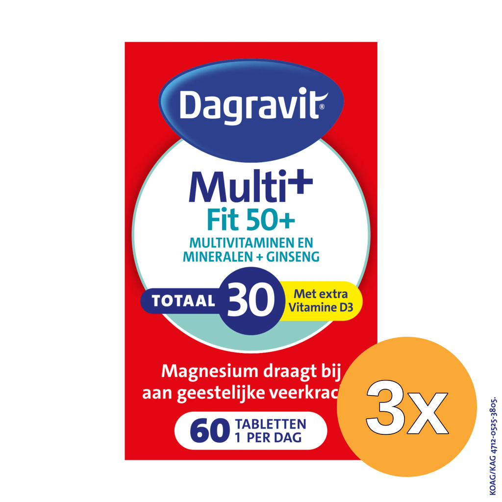 3x Dagravit Vitaal 50+ (60 tabletten)
