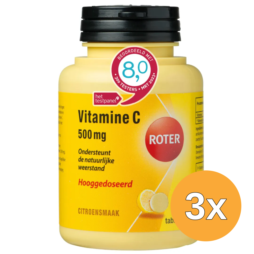 3x Roter Vitamine C 500 mg citroen (50 kauwtabletten)