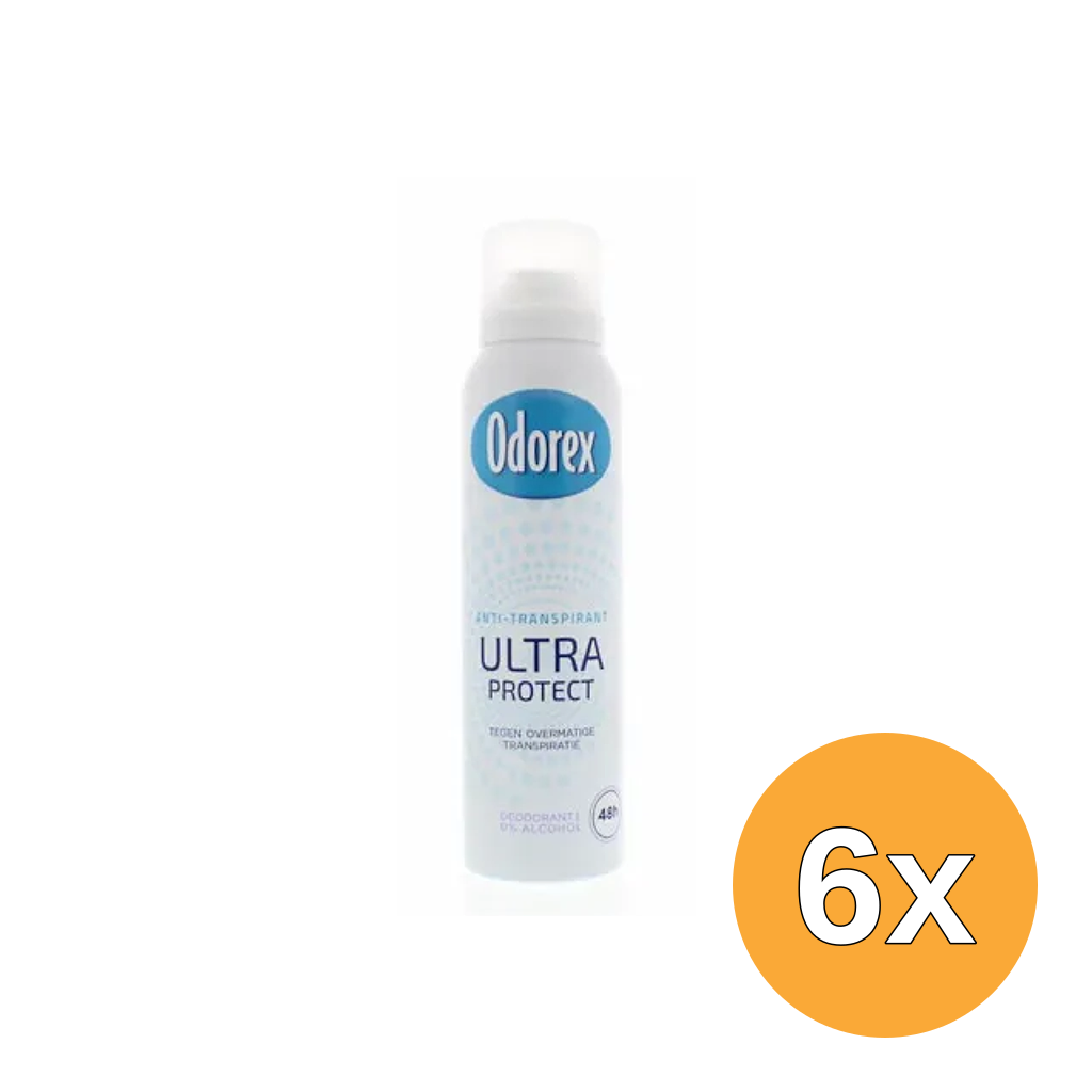 6x Odorex Deodorant ultra protect spray (150 ml)