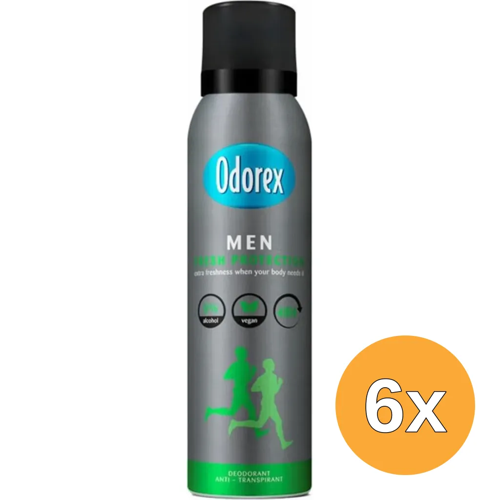 6x Odorex Deospray Men - Fresh Protection (150 ml)