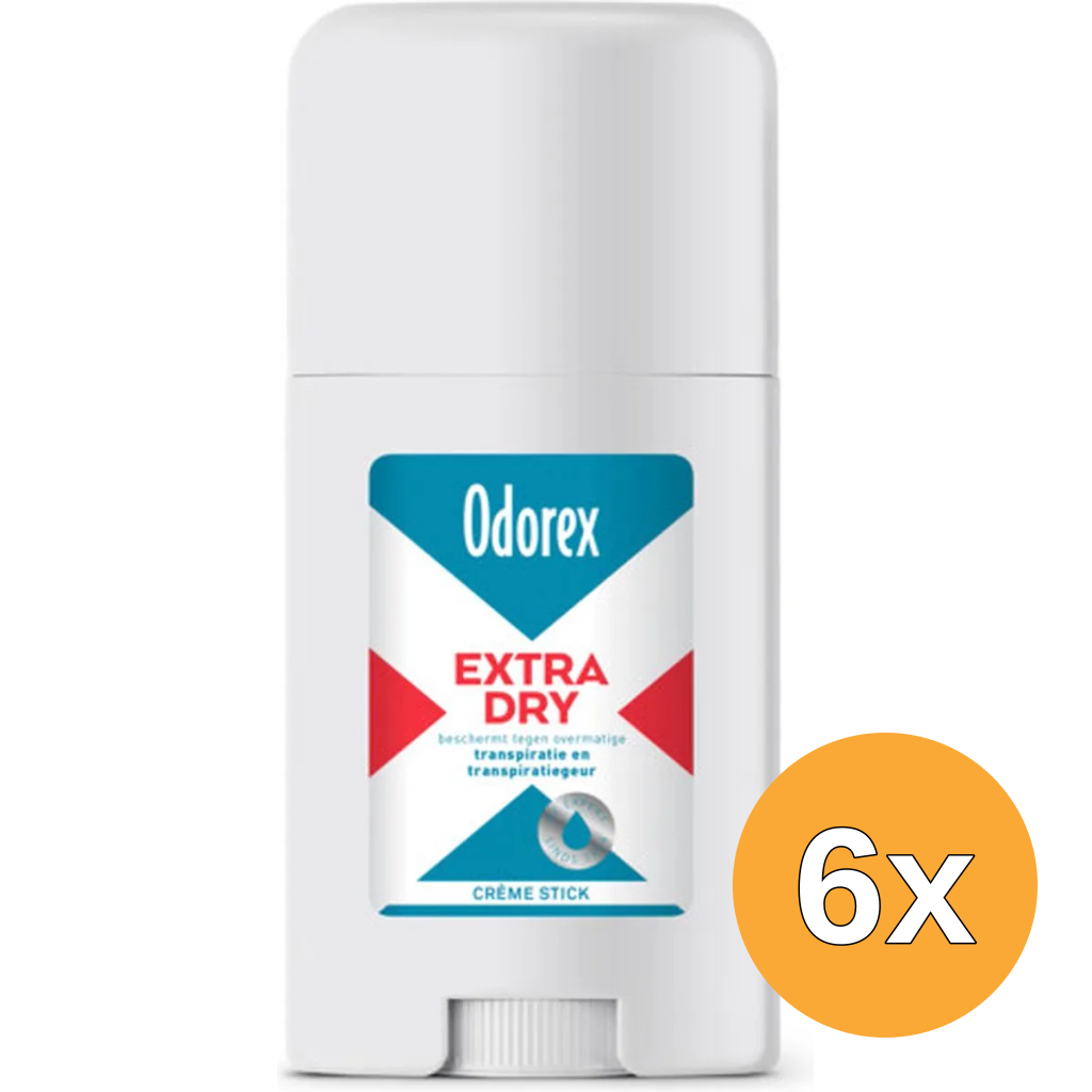 6x Odorex Extra Dry Deodorant Stick (40 ml)