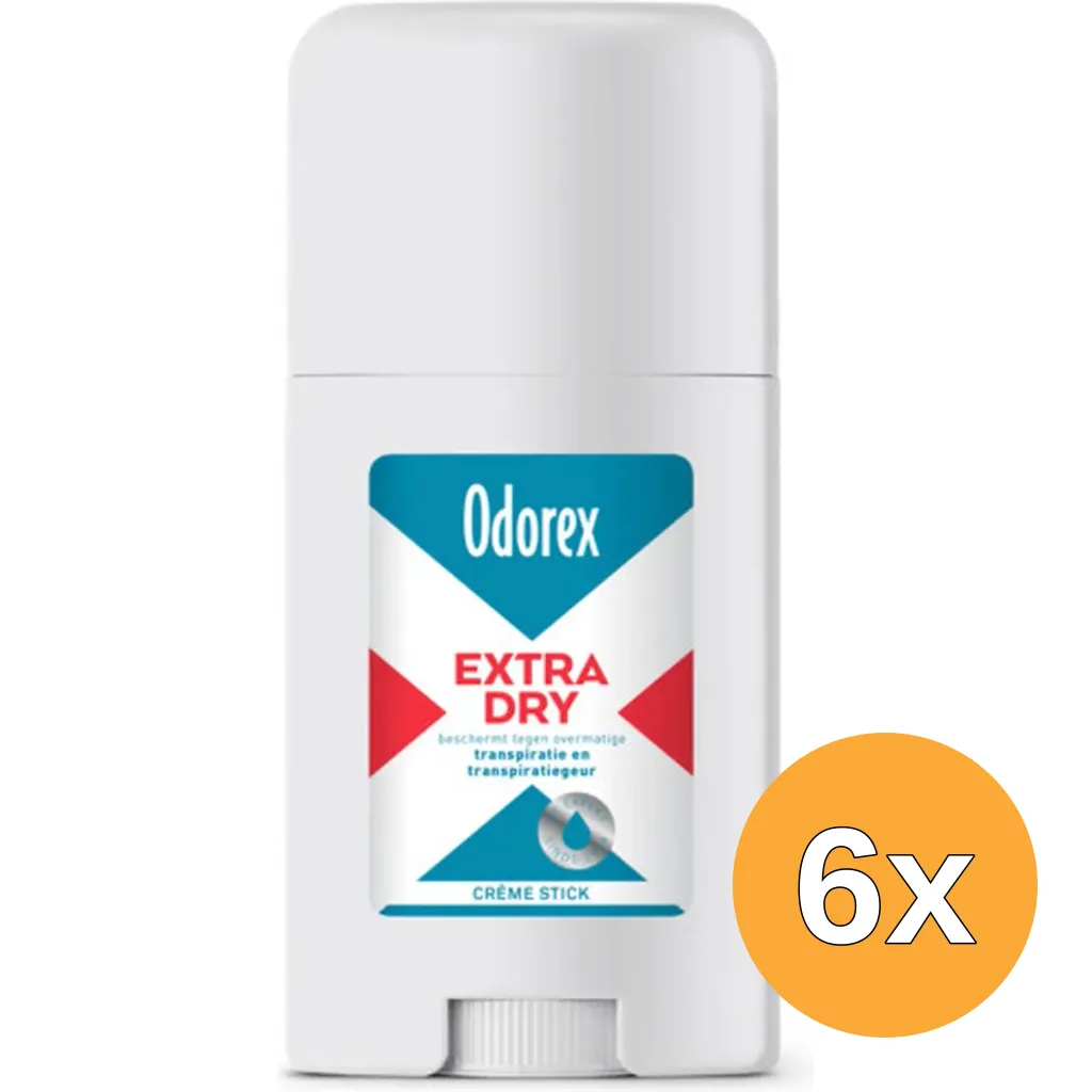 6x Odorex Extra Dry Deodorant Stick (40 ml)