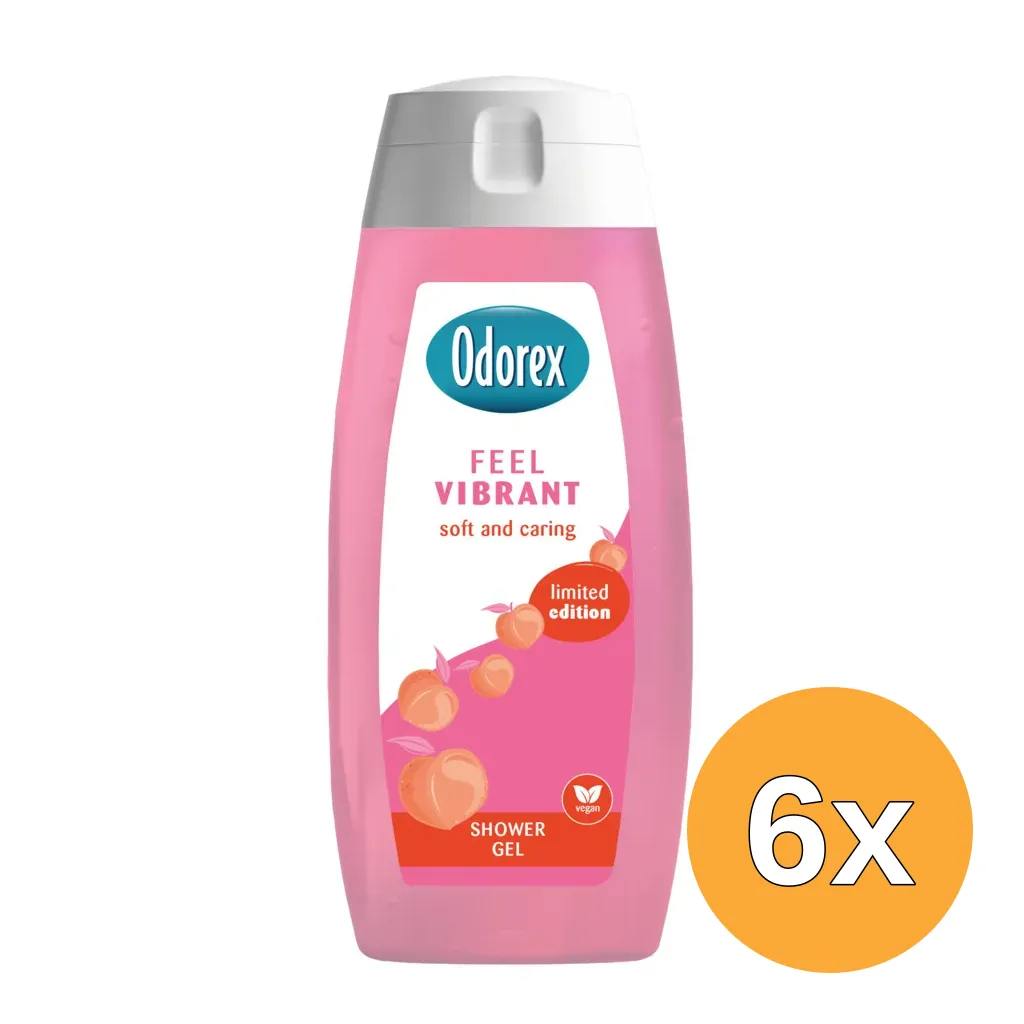 6x Odorex Showergel Feel Vibrant (300 ml)