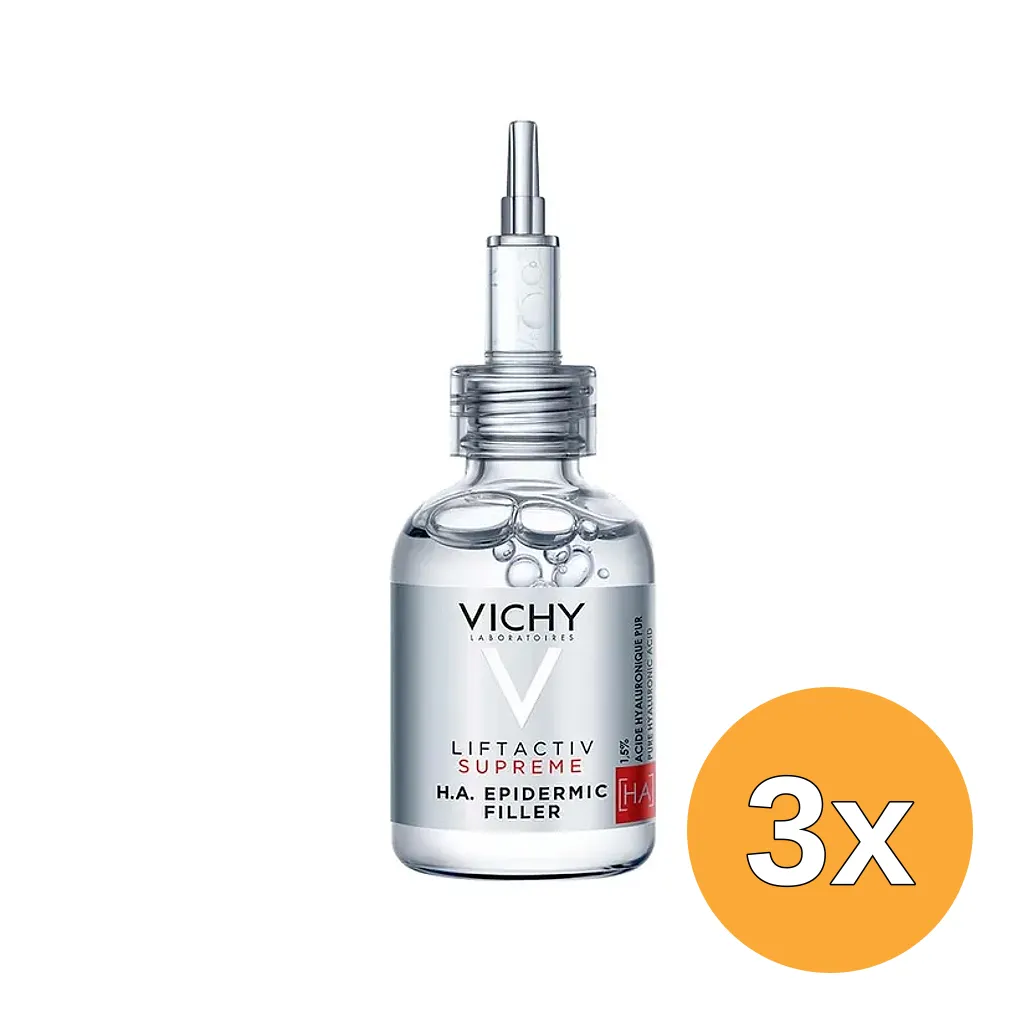 3x Vichy Liftactiv Supreme Serum H.a. Epidermic Filler (30 ml)