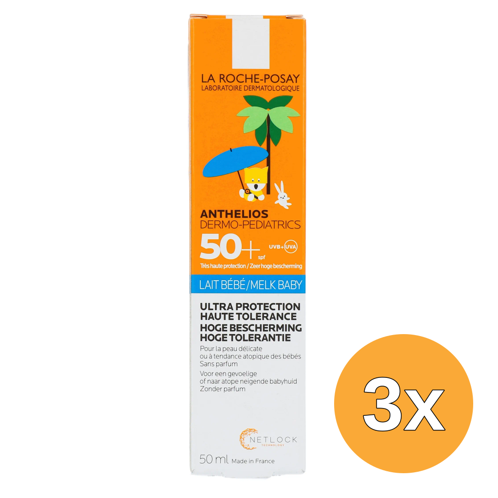 3x La Roche-Posay Anthelios Baby Lotion SPF50+ (50 ml)