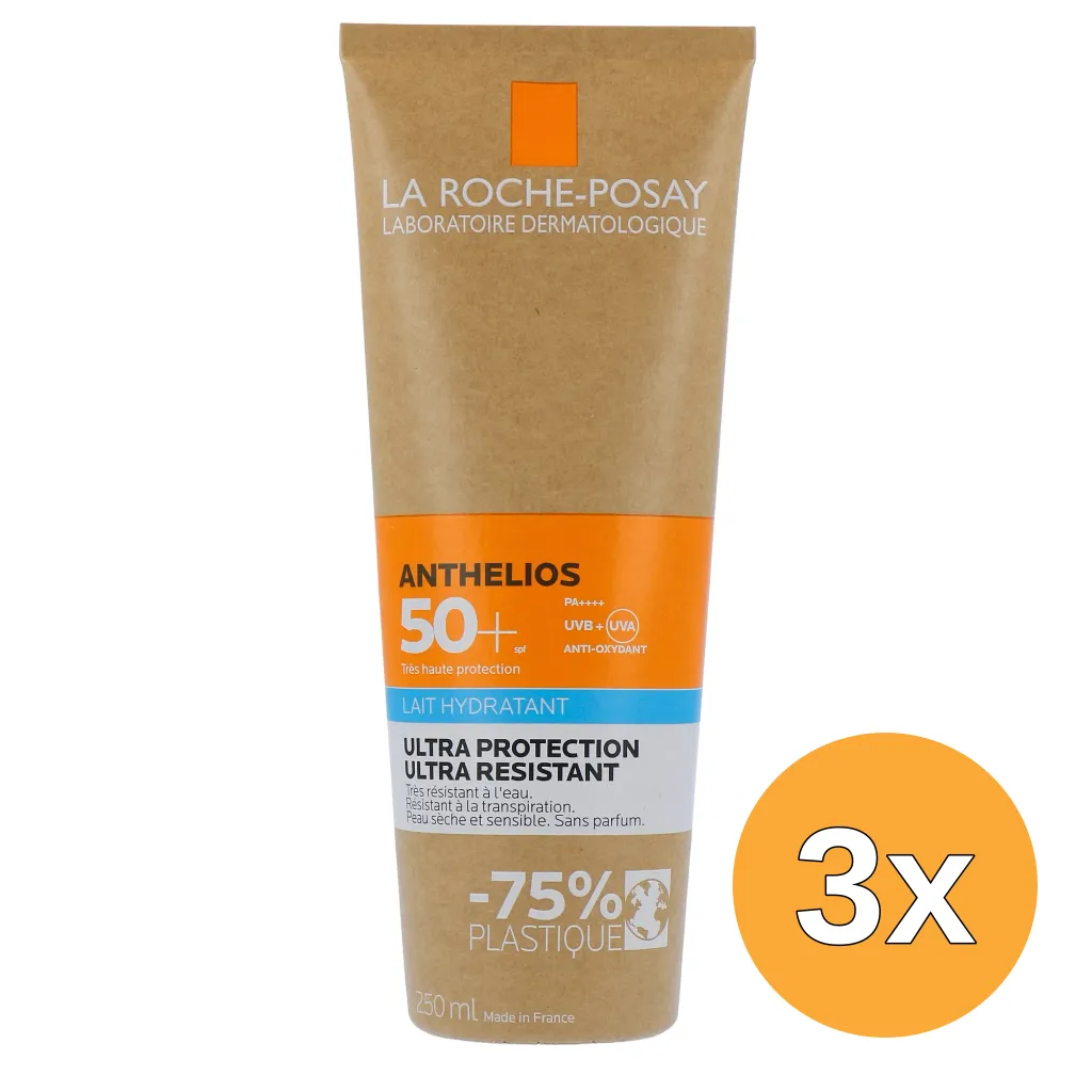 3x La Roche-Posay Anthelios Hydrating Lotion Eco Tube SPF50+ (250 ml)
