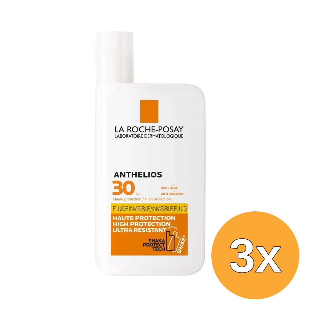 3x La Roche-Posay Anthelios Invisible Fluid SPF30 (50 ml)