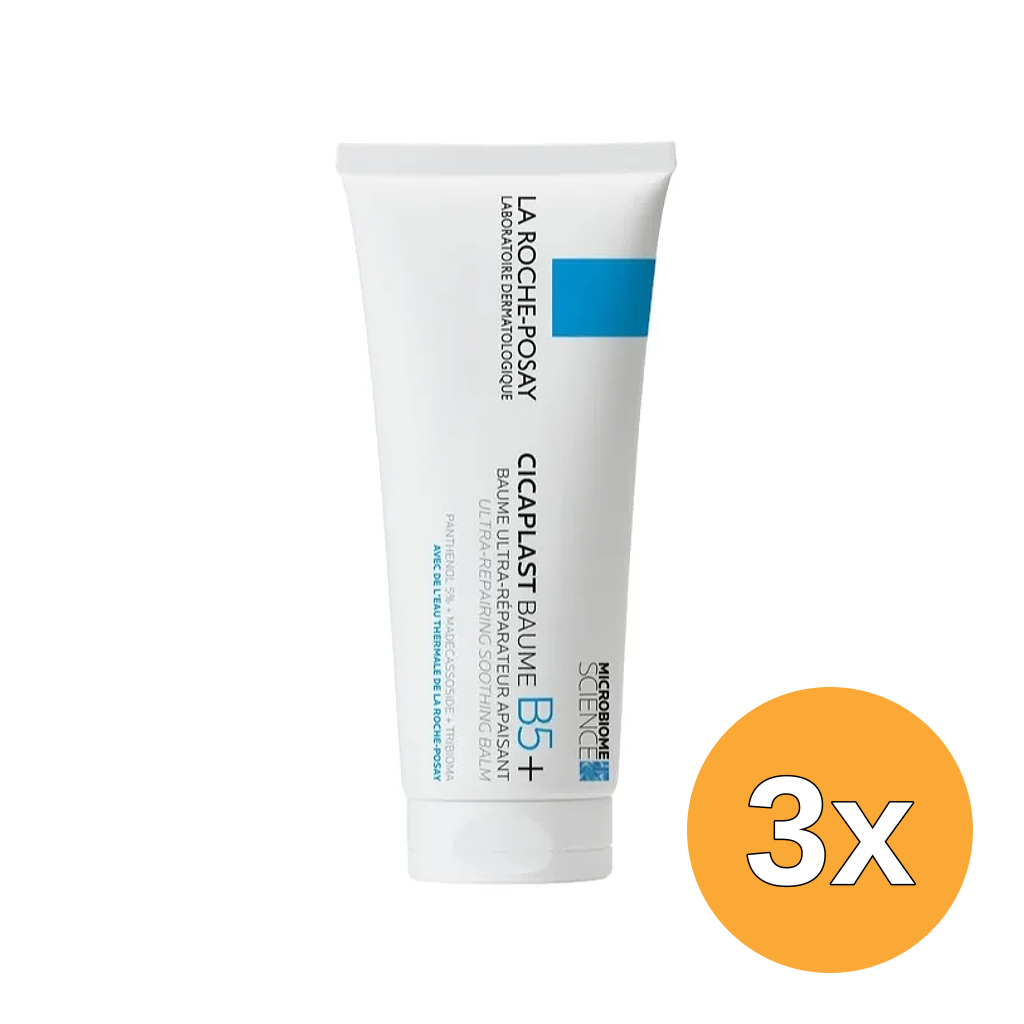 3x La Roche-Posay Cicaplast B5+ Ultra Repairing Soothing Balm (100 ml)
