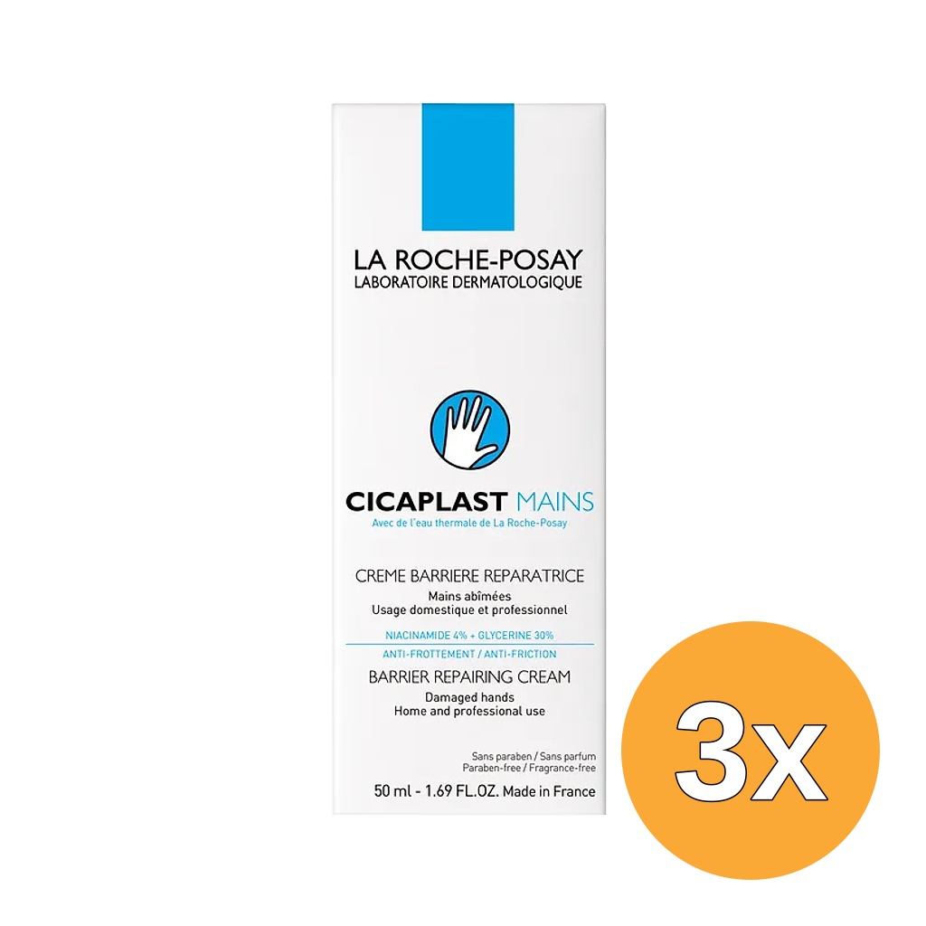 3x La Roche-Posay Cicaplast Barrier Repairing Cream (50 ml)