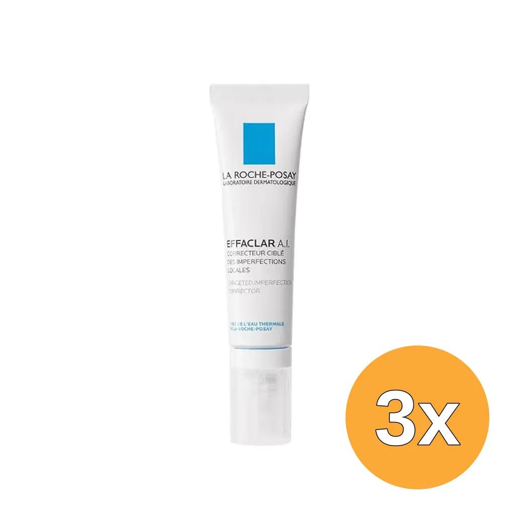 3x La Roche-Posay Effaclar A.i. Imperfection Correction (15 ml)