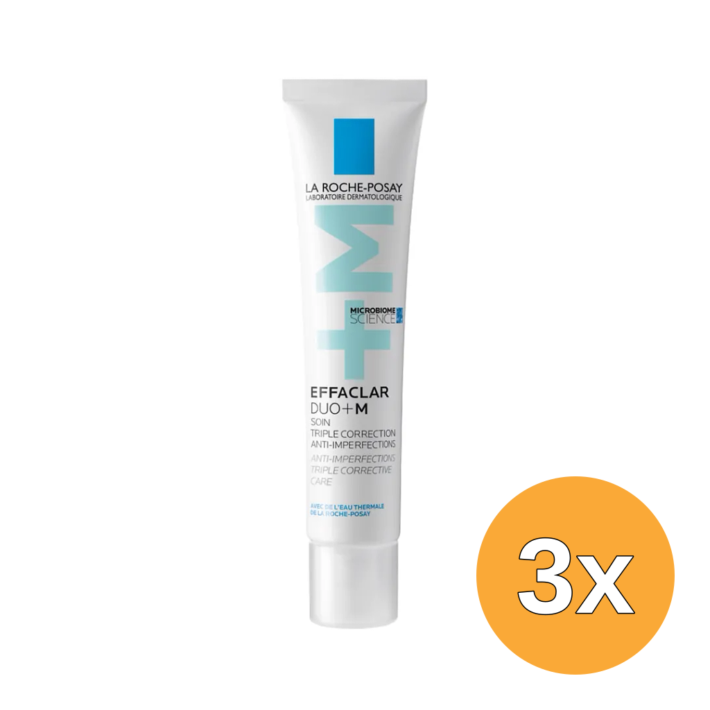 3x La Roche-Posay Effaclar Duo+m Gel Creme - Anti Imperfections (40 ml)