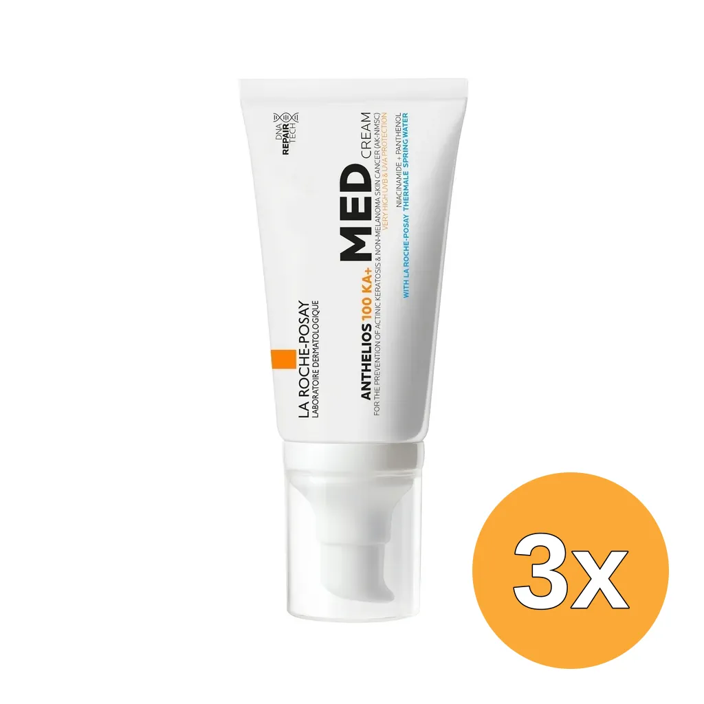 3x La Roche-Posay La Roche Anthelios 100 Ka + Med Cream (50 ml)
