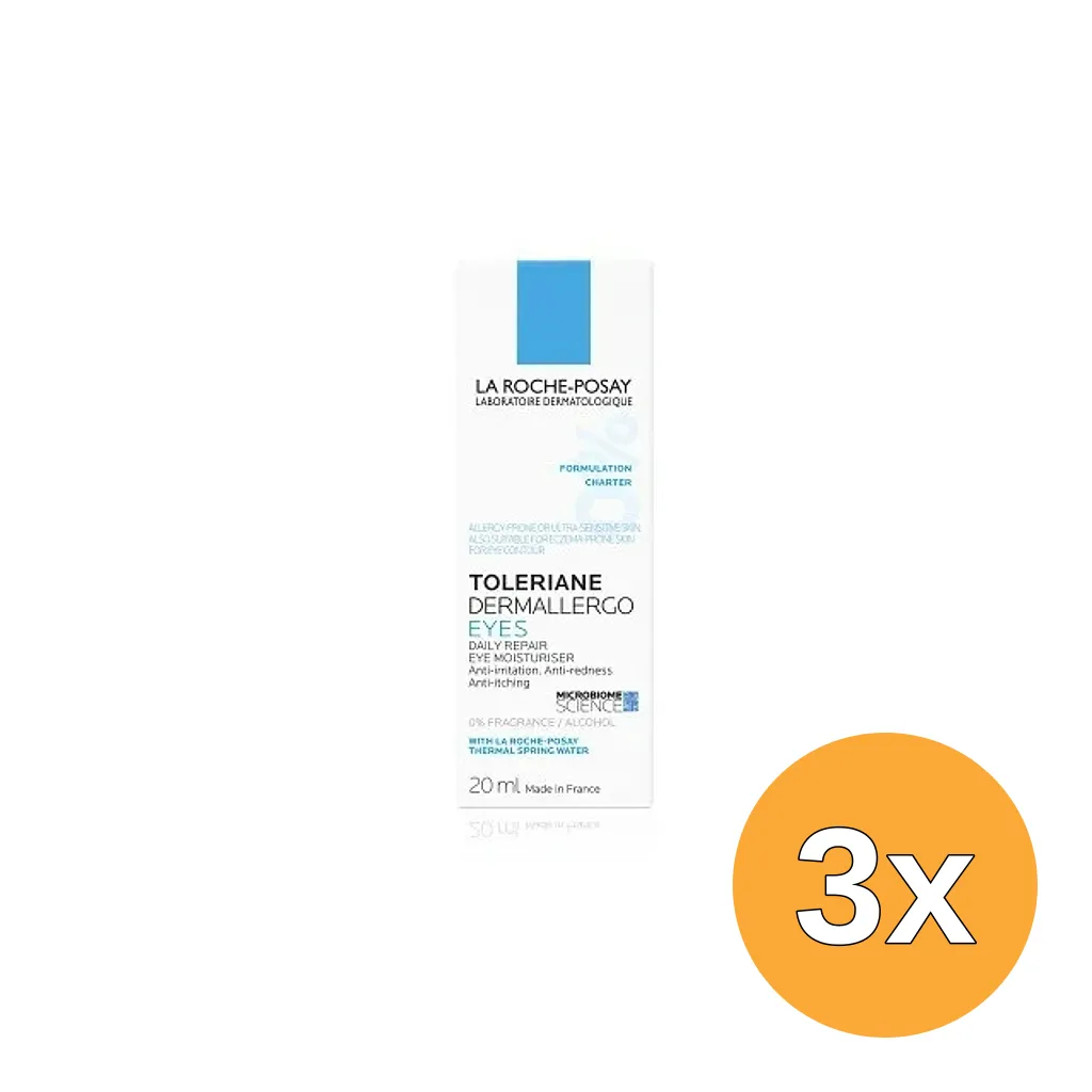 3x La Roche-Posay Toleriane Dermallergo Eyes Daily Repair (20 ml)