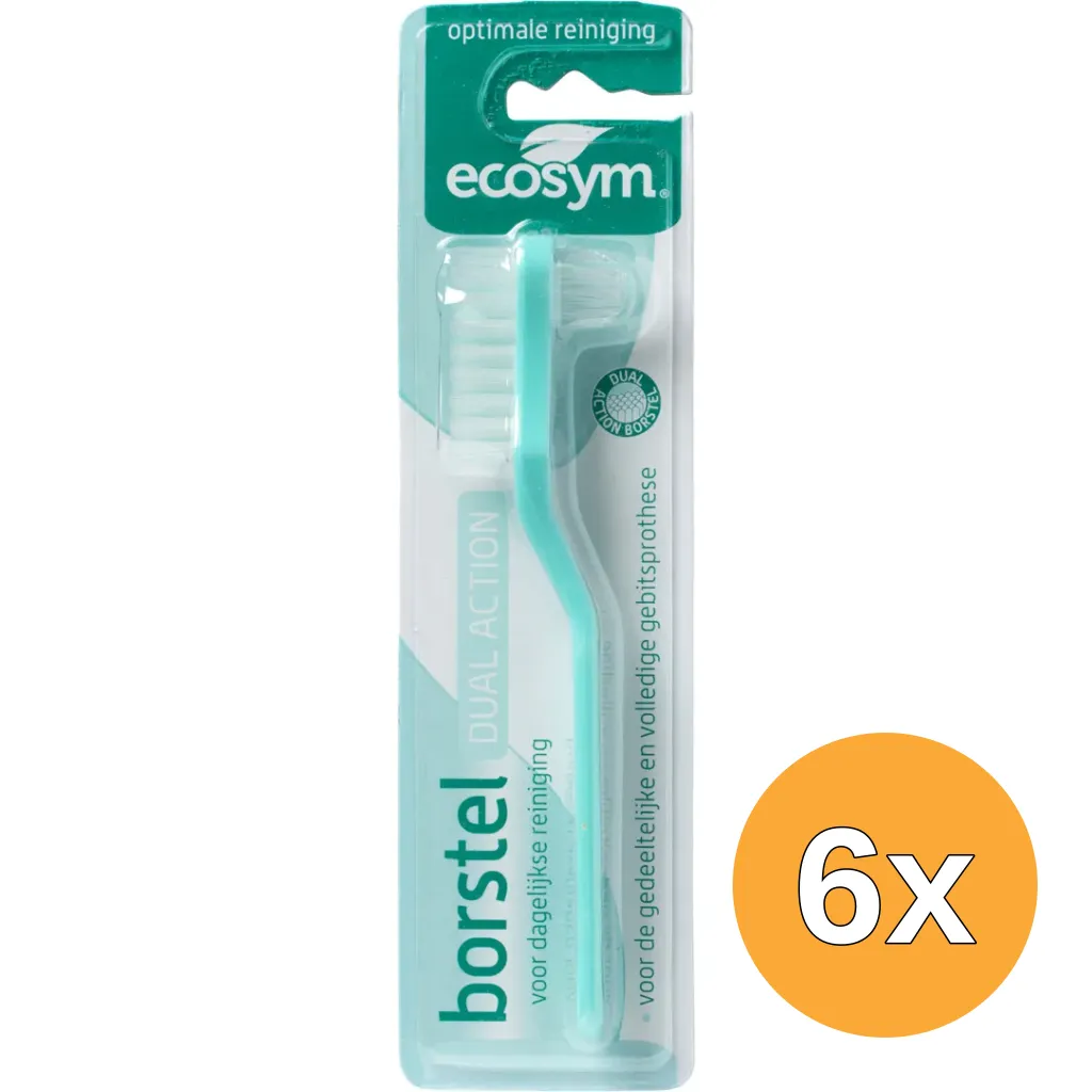 6x Ecosym Dagbehandeling gebitsborstel (1 stuk)