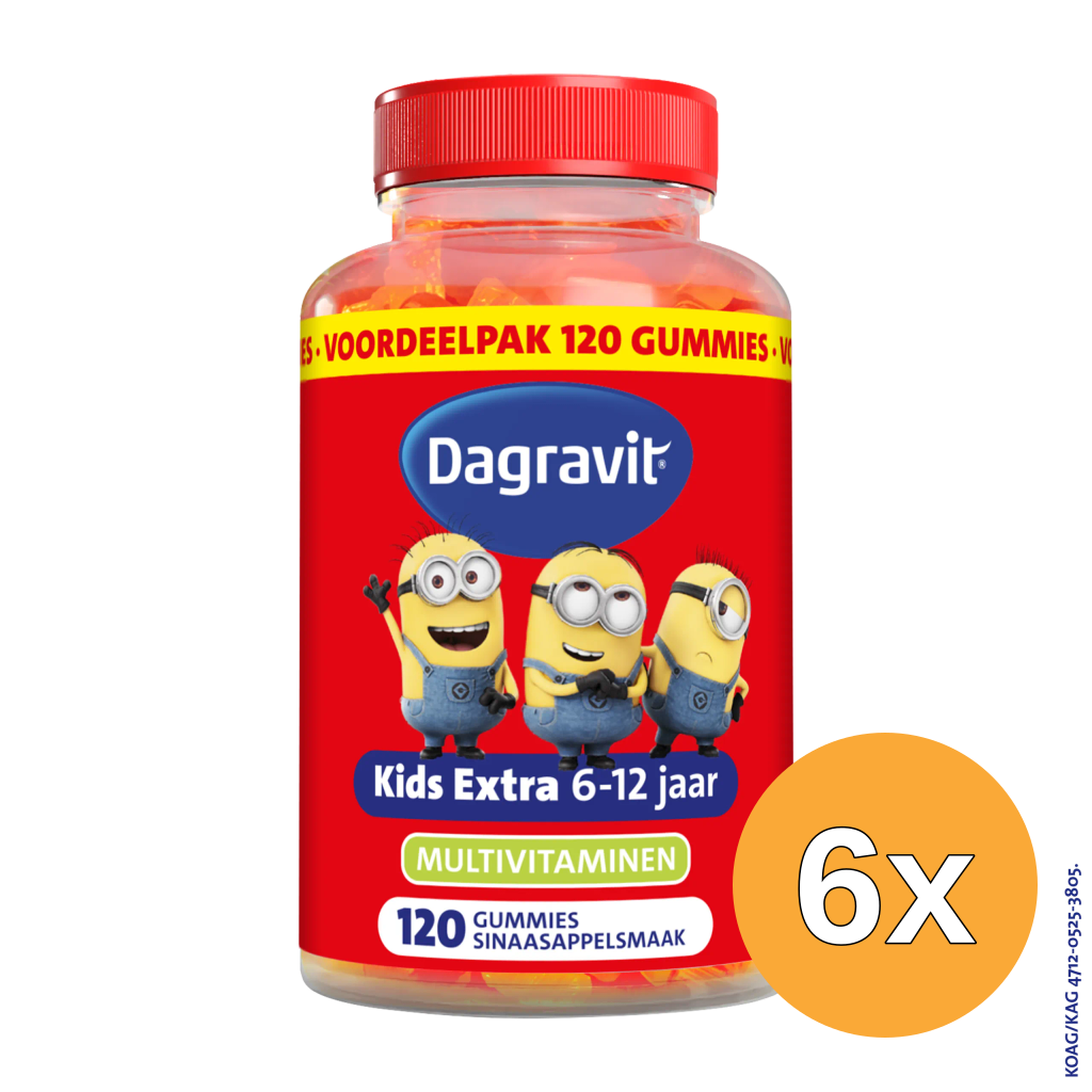 6x Dagravit Kids Multi 6-12 Jaar Vitaminions Gummies (120 gummies)