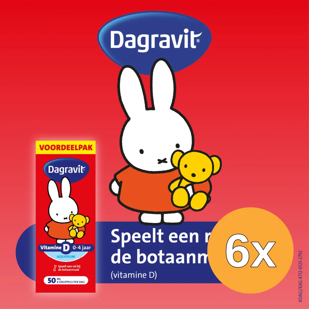 6x Dagravit Kids Vitamine D Aquosum (50 ml)