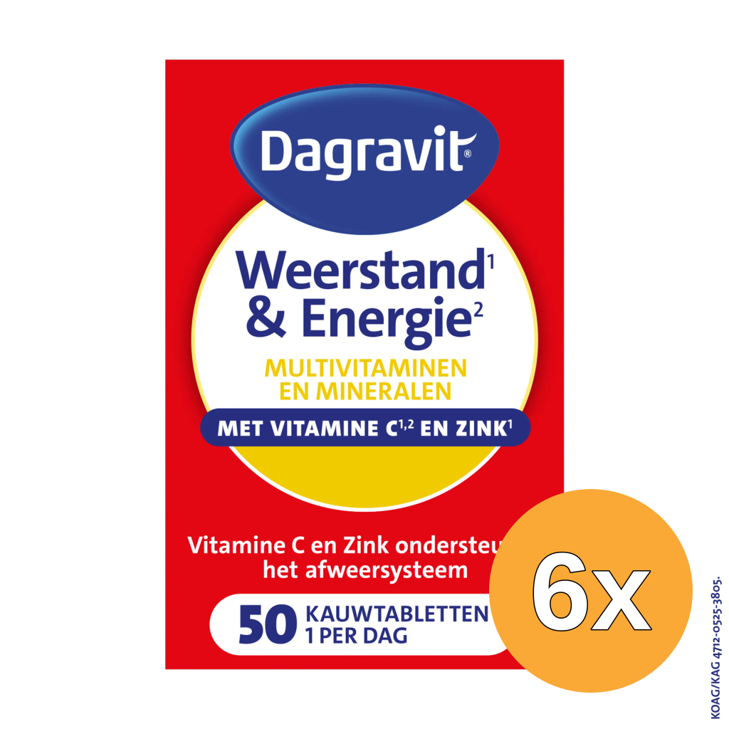 6x Dagravit Totaal 30 weerstand & energie (50 tabletten)