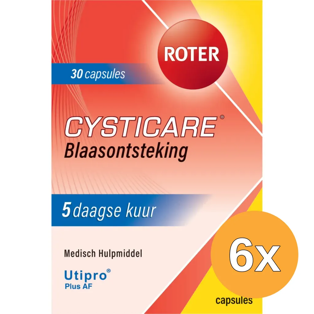 6x Roter Cysticare (30 capsules)