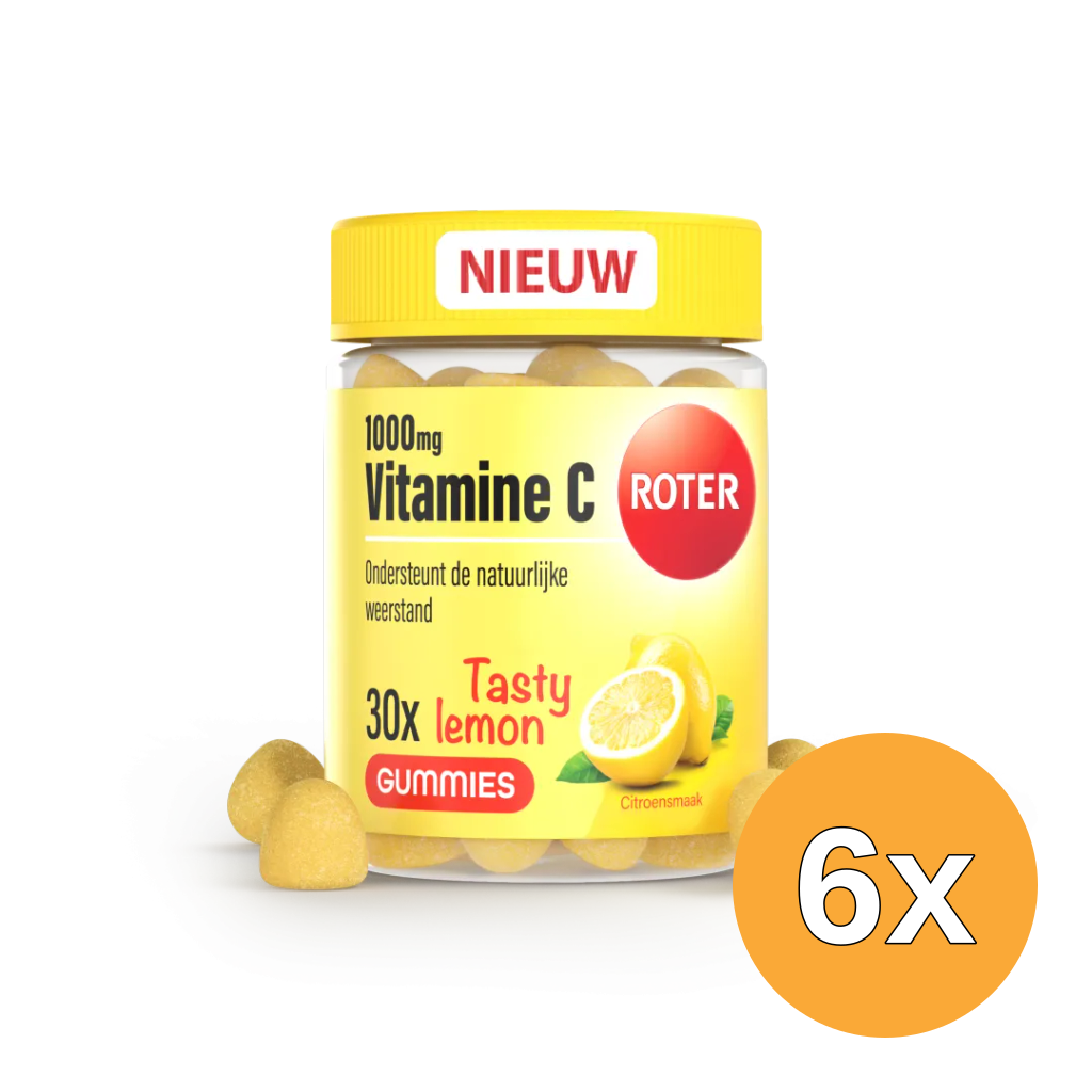 6x Roter Vitamine C 1000mg Tasty Lemon (30 gummies)