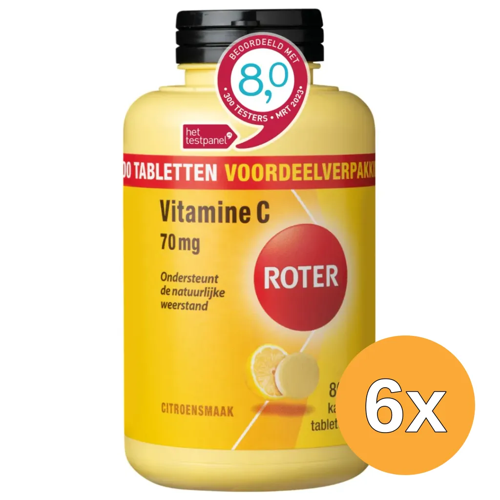 6x Roter Vitamine C 70 mg kauwtablet (800 kauwtabletten)