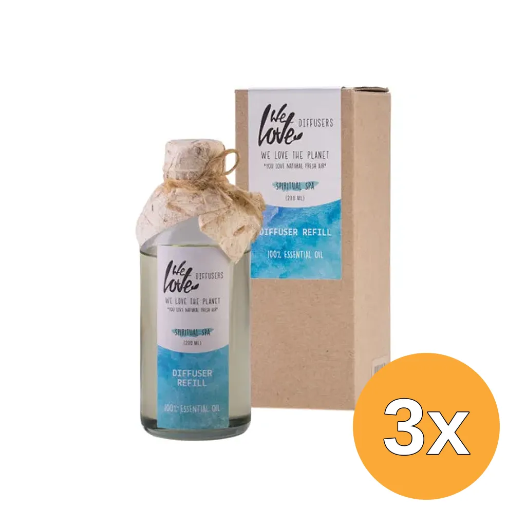 We Love The Planet 3x We Love Diffuser Spiritual Spa Refill (200 ml)