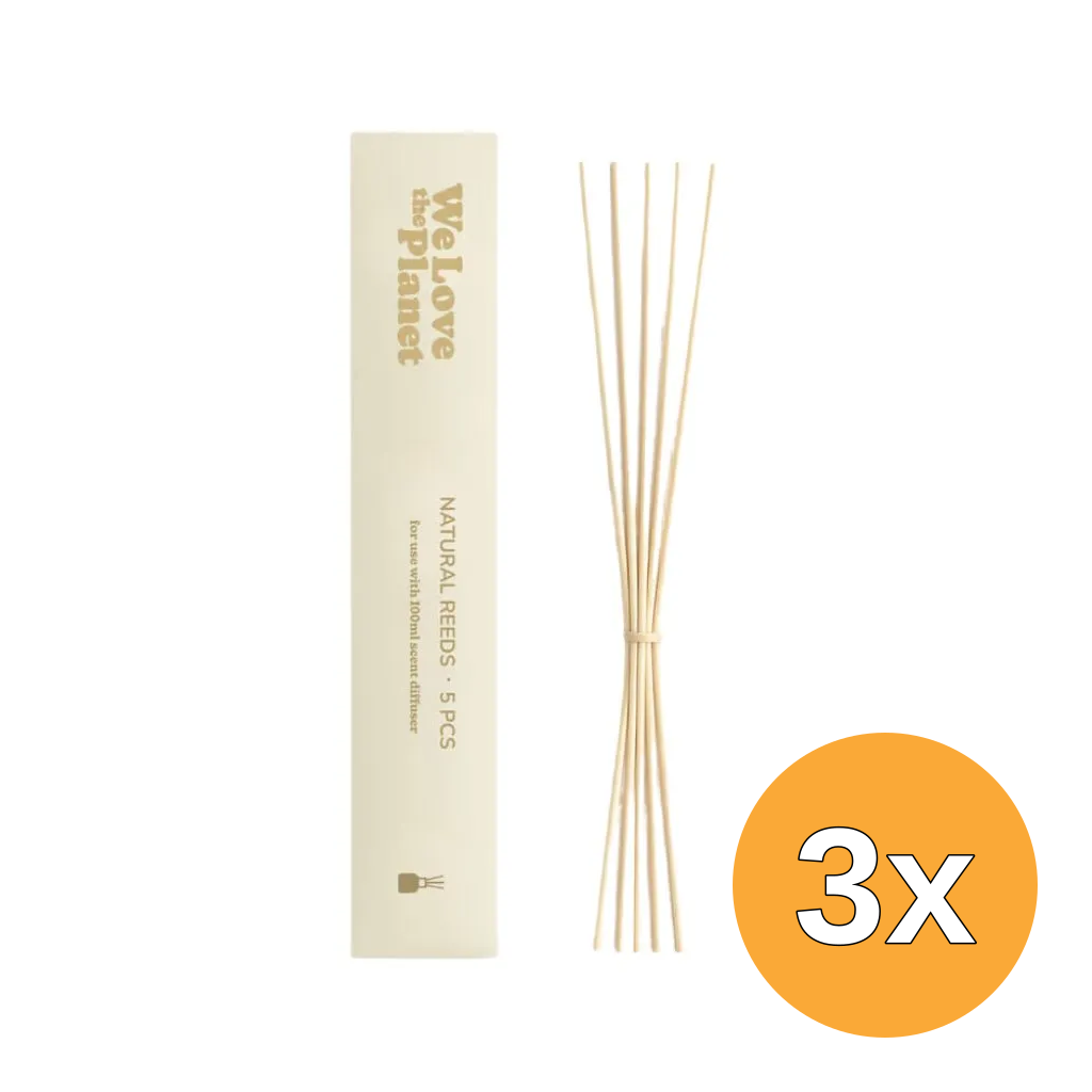 3x We Love The Planet Natural Reeds 5pcs (100 ml)
