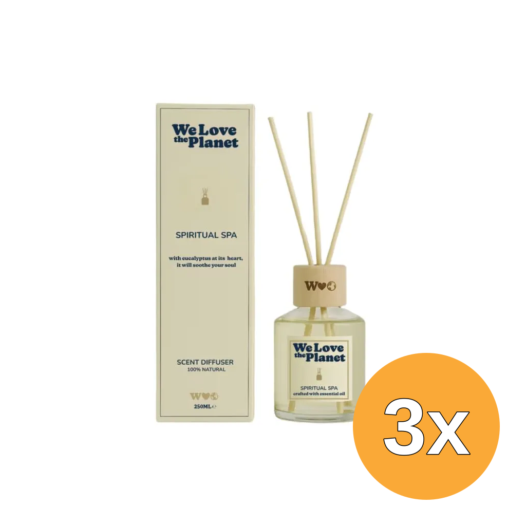 3x We Love The Planet Scent Diffuser - Spiritual Spa (100 ml)