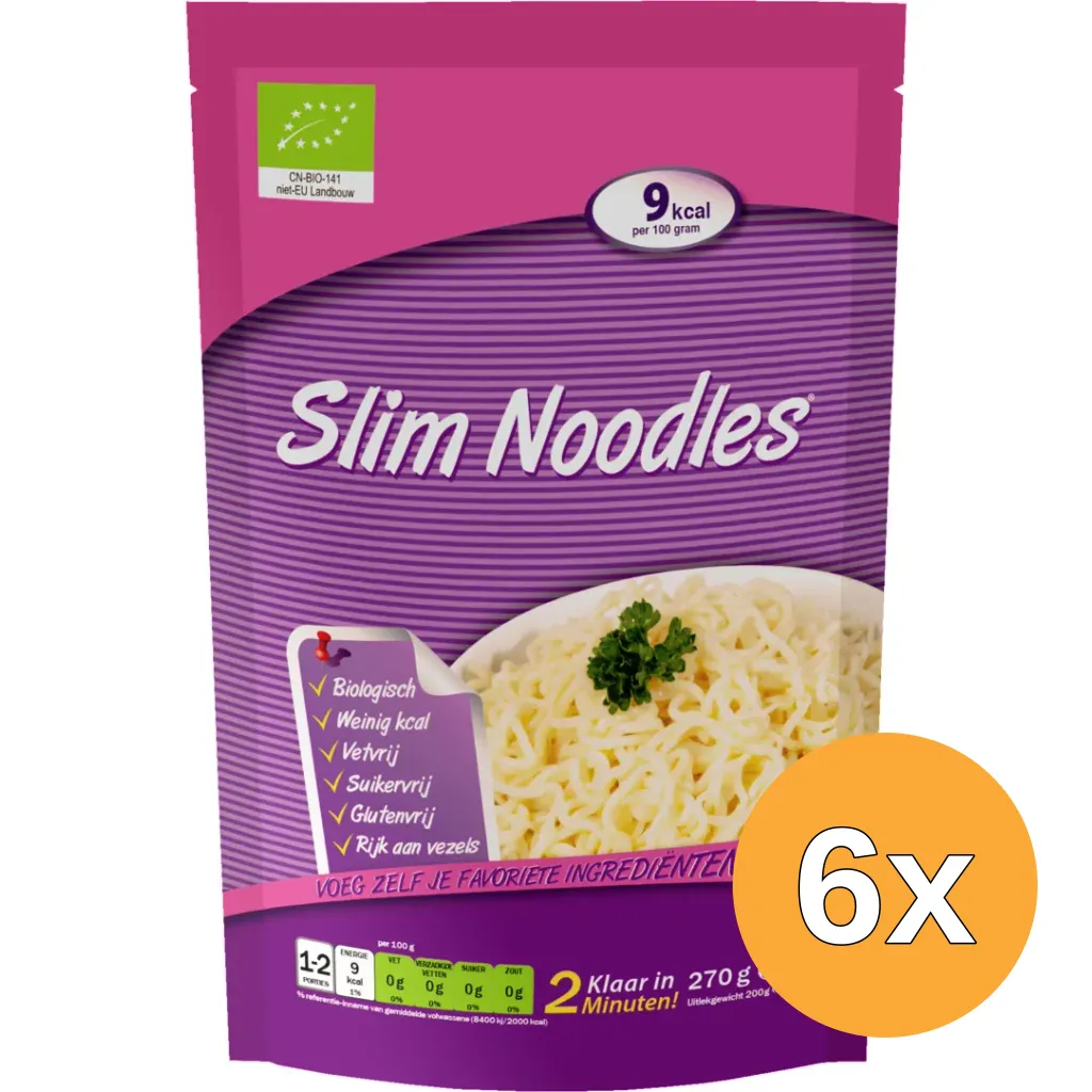 6x Eat Water Slim Pasta Noodles Bio (270 gr)