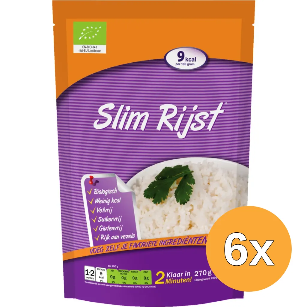 6x Eat Water Slim Pasta Rijst Bio (270 gr)