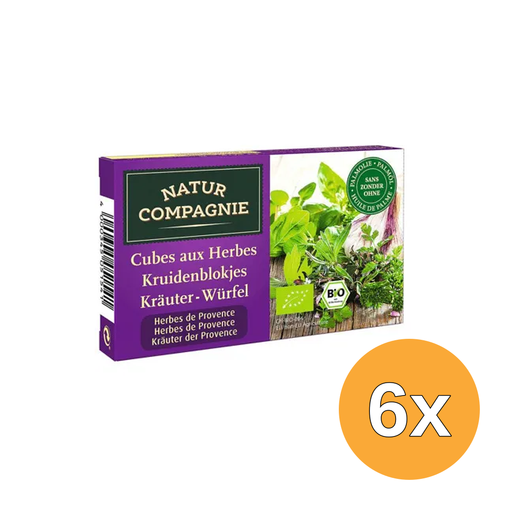6x Natur Compagnie Herb De Provence Blokjes Bio (80 gr)